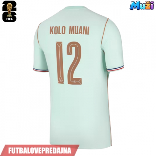 Lacne Muži Futbalové dres Francúzsko Randal Kolo Muani #12 MS 2026 Krátky Rukáv - Preč